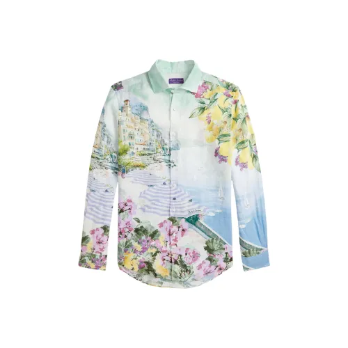 Ralph Lauren Purple Label SS25 Рубашка Мужская Синяя