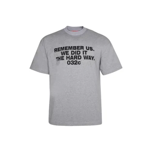 032c Серый Мужской T-Рубашки