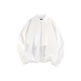 [Без глажения] Белый