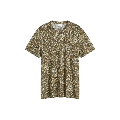 ISABEL MARANT Желтый Коричневый Мужская T-рубашка