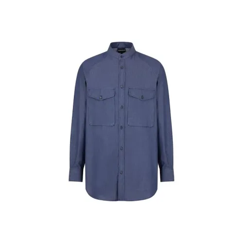 EMPORIO ARMANI Рубашка Мужская Синяя