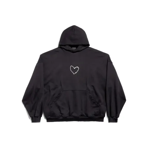 Balenciaga Chinese Valentine's Day FW24 Толстовка Свободный крой Унисекс Черный