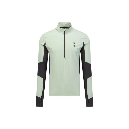 On Trail Breaker Elstic DWR PFC Толстовка Мужской Лесной мшистый Черный