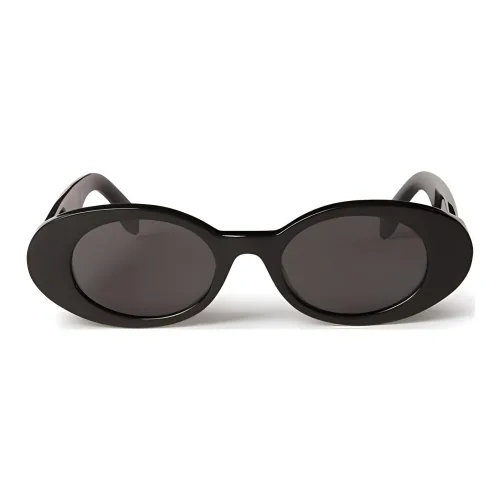PALM ANGELS Металл OVAL SUNGLASSES Мужской Черный