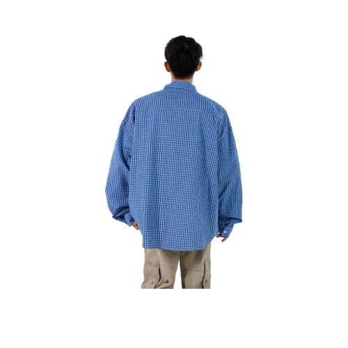 KEIRANDUN Синий Унисекс Рубашки