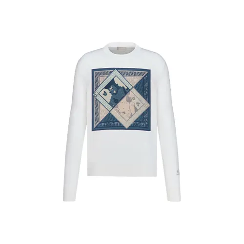 DIOR Quarterly New Products Белые Мужские Свитера