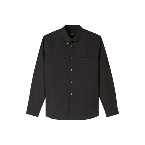 A.P.C Мужские Черные Рубашки
