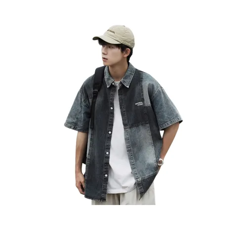 PISYPOX Синие Унисекс Рубашки