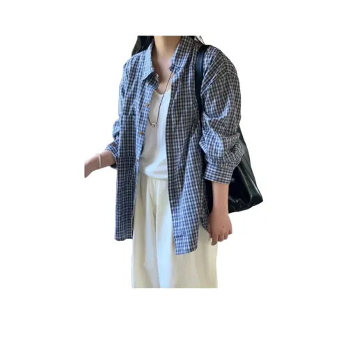 LA'T.WEEKEND Синяя Унисекс Рубашка