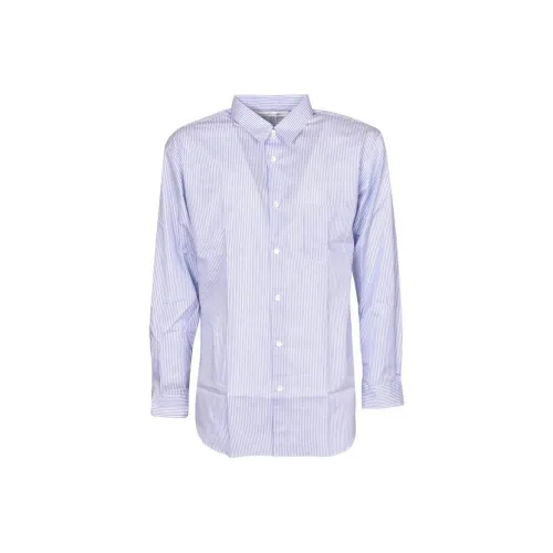 COMME DES GARCONS SHIRT Прозрачный Синий Мужская Рубашка