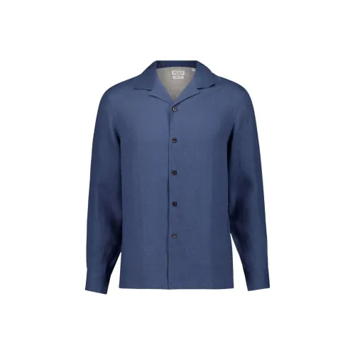 BRUNELLO CUCINELLI SS24 Рубашка Мужская Синяя