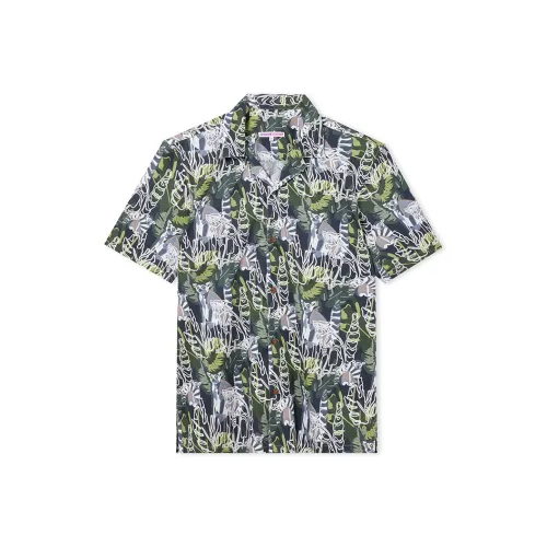 COTON DOUX Рубашка Мужская Многоцветная