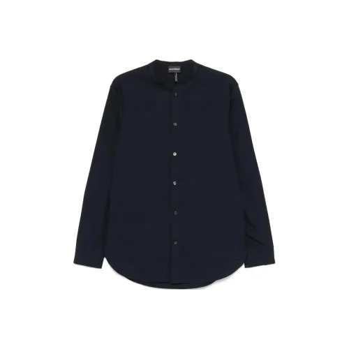 EMPORIO ARMANI SS25 Рубашка Мужская Midnight Blue