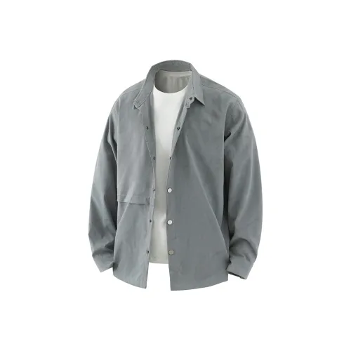 APUNCHLINEWORKSHOP Весенне-летняя длинная рубашка с длинным рукавом для мужчин и унисекс