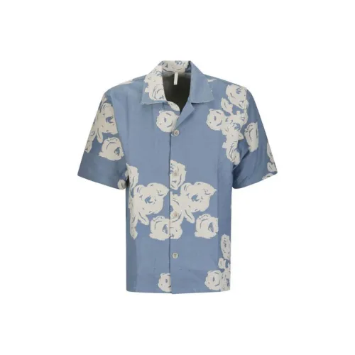Sunflower Blue Men's Shirts  
Подсолнух Синий Мужские Рубашки