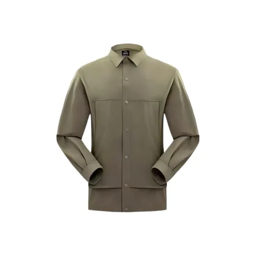 Under Armour FW24 Рубашка Мужская Темно-оливково-зеленая