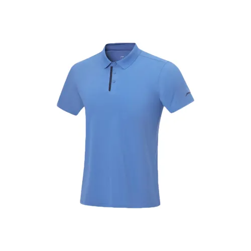 LINING Fitness Series Поло Мужское Париж Синий