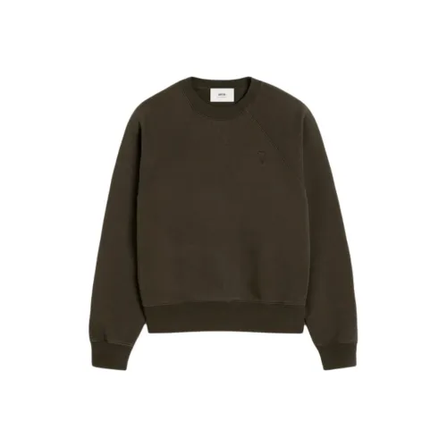 AMIPARIS FW24 Свитшот Унисекс Темно-Кофейный Коричневый