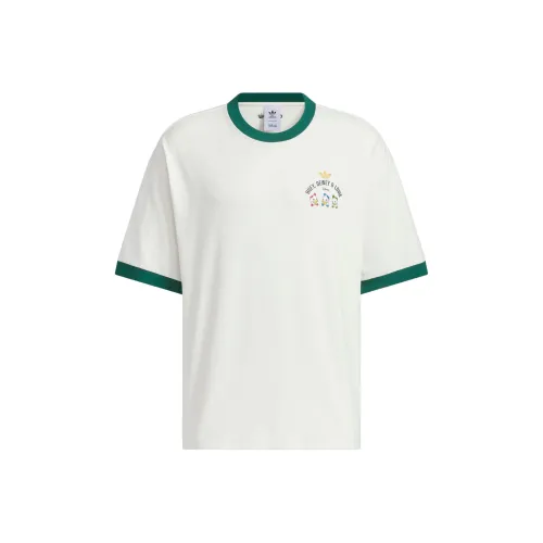 Adidas x Disney Совместный бренд Disney Co Брендированный T-Рубашка Унисекс Белый