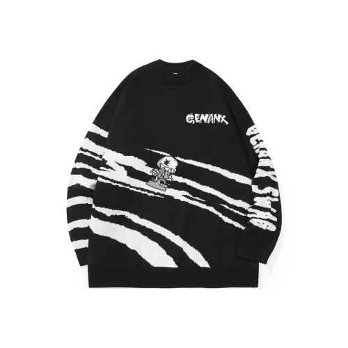 GENANX Черный Унисекс Свитеры