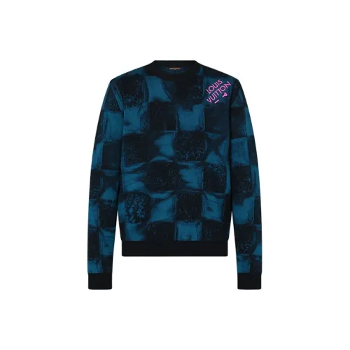 LOUIS VUITTON Новые ежеквартальные продукты LV Синий Мужской Свитеры