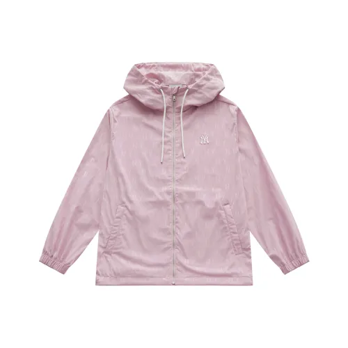 MLB MONOGRAM Коллекция New York Yankees SS25 Куртки и Пальто Унисекс Фотиния Серый Розовый