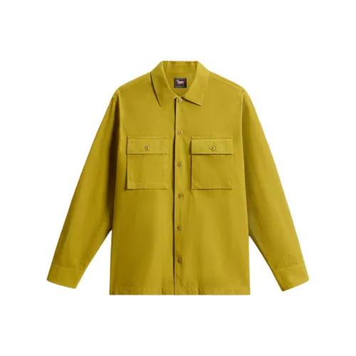 WOOLRICH SS25 Рубашка Мужская Желтая