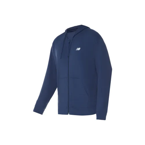 New Balance совместный бренд Sport Essentials Логотип French Terry Full Zip Толстовка Мужской Морской синий