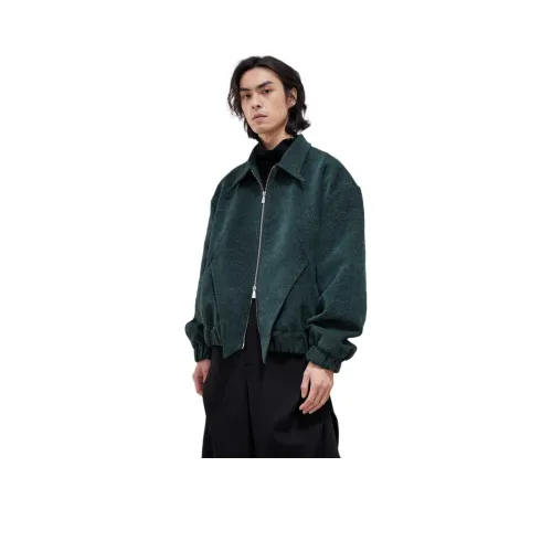 YUNYI Куртки и Пальто Мужской Эбеновый Зеленый