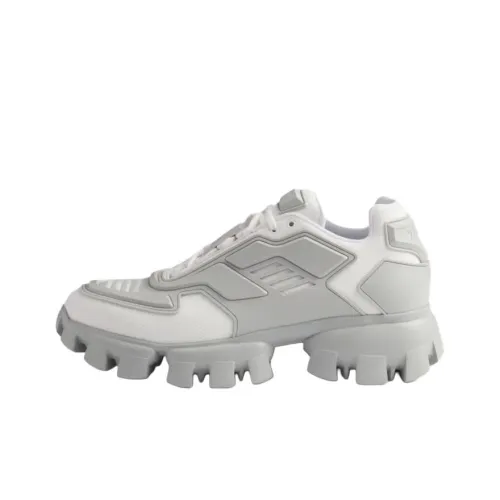 PRADA Cloudbust Thunder Low Топ Толстая подошва Кроссовки Мужские Белые Серые