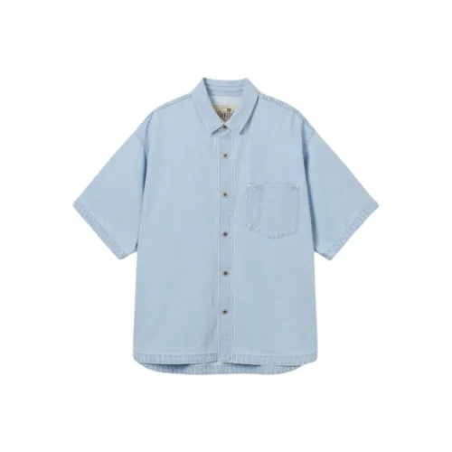 Levis Светло-Синие Мужские Рубашки