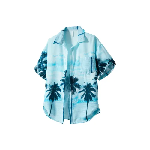 ArcaneFunk Рубашка Унисекс Гавайи Синий