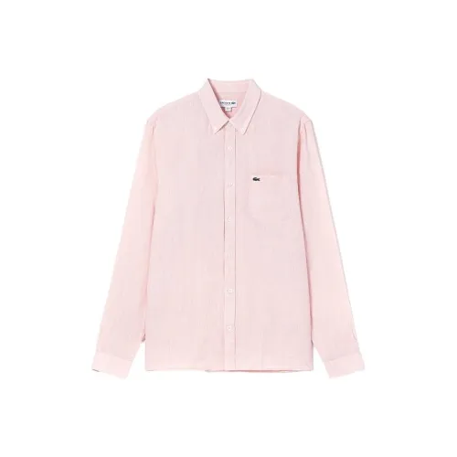 LACOSTE Рубашка Мужская Фламинго Розовая