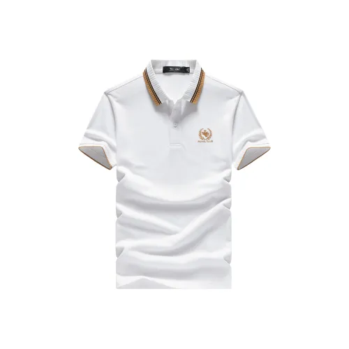 SEPTWOLVES Поло Мужское Натуральный Белый