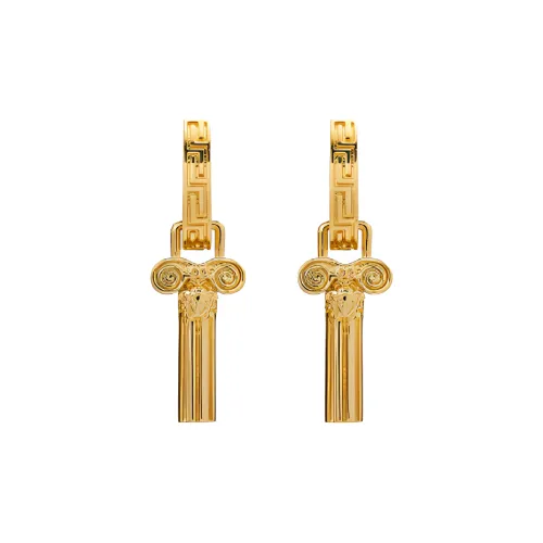 VERSACE Металлические серьги, золотой, унисекс