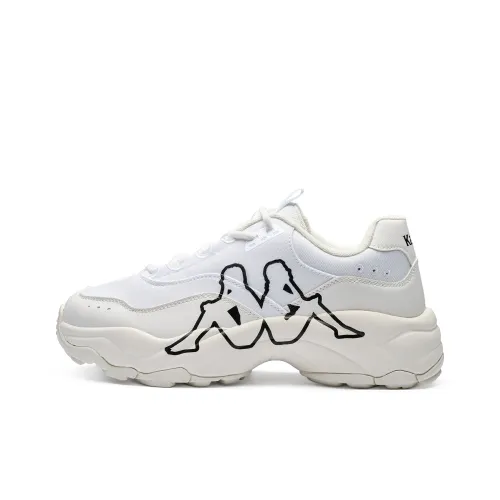 KAPPA Low Top Классические Кроссовки с Толстой Подошвой Белый/Черный Унисекс