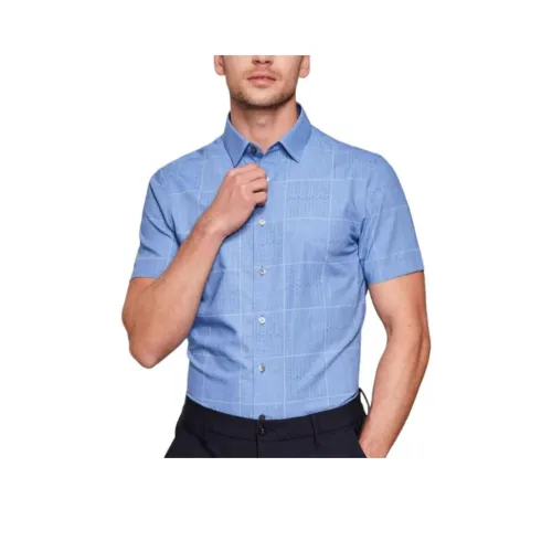 JODOLL Blue Men's Shirts JODOLL Синий Мужские Рубашки