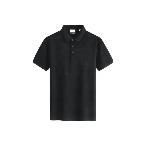 Поло Dance with Wolves Мужское Черное