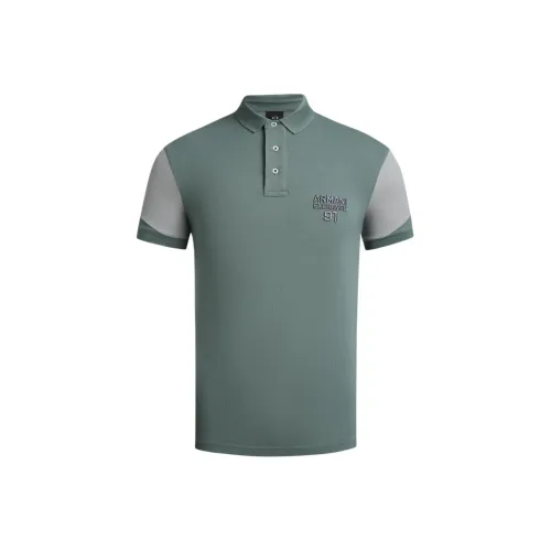ARMANI EXCHANGEAE SS24 Поло Мужское Зеленое