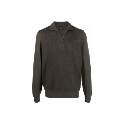 Hugo Boss Зеленые Мужские Свитера
