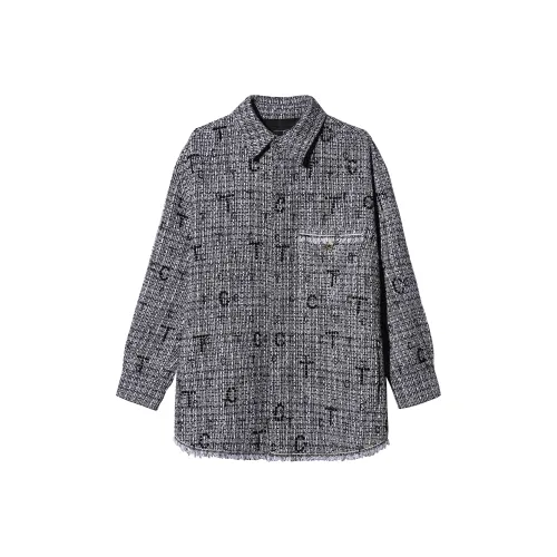 TCH Черно-белая клетка Унисекс Рубашки