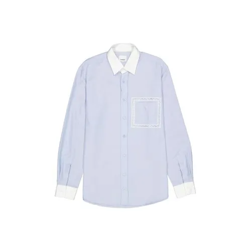 Burberry Мужские Синие Рубашки