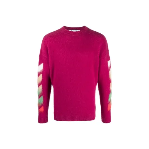 Off Белый SS21 Красный Мужские Свитера