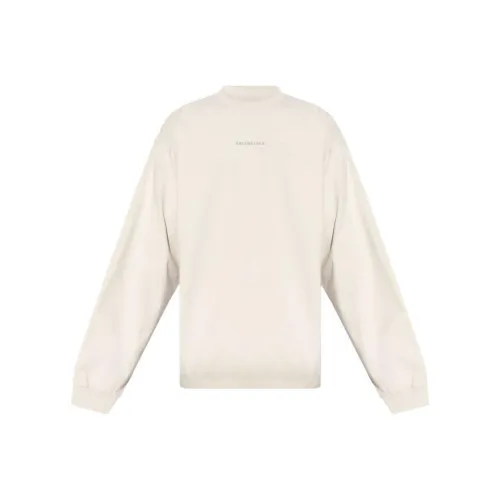 Balenciaga SS24 Свитшот Регулярный крой Мужской Светлый Бежевый
