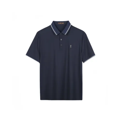 Wit Темно-синий Мужская Поло