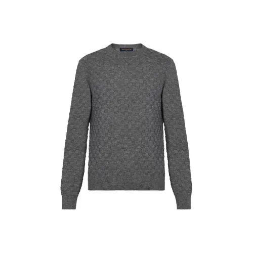 LOUIS VUITTON Новые ежеквартальные продукты LV Серые Мужские Свитера