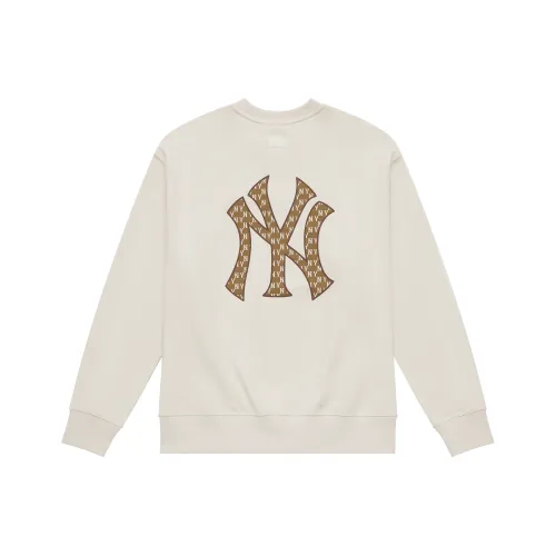 MLB MONOGRAM Коллекция Свитшот с круглым воротником New York Yankees Унисекс Кремовый