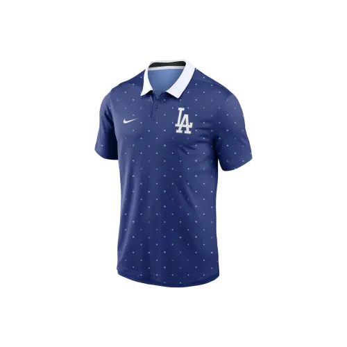 Nike MLB Коллаборация Los Angeles Dodgers Поло Los Angeles Dodgers Мужское Королевский Синий
