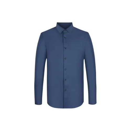 Satchi Рубашка Мужская Павлин Синий