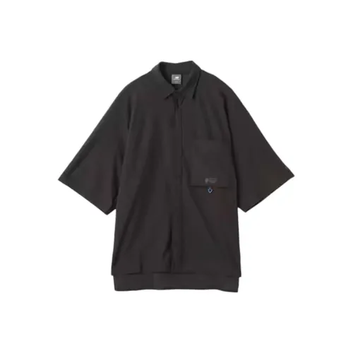 New Balance OVERSIZED S S Sunshield Рубашка Унисекс Черный Цементный